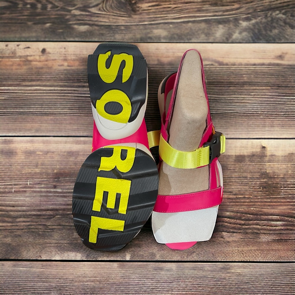 NWOT Sorel Cactus Pink Kinetic Impact Sling Sandals No Box